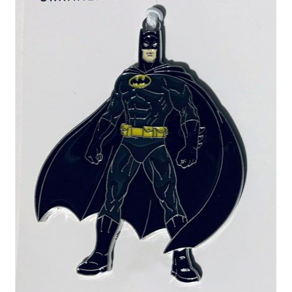 Hallmark Batman DC Comics Flat Metal Enamel Christmas Tree Ornament 2.75” 2022 - Picture 7 of 7